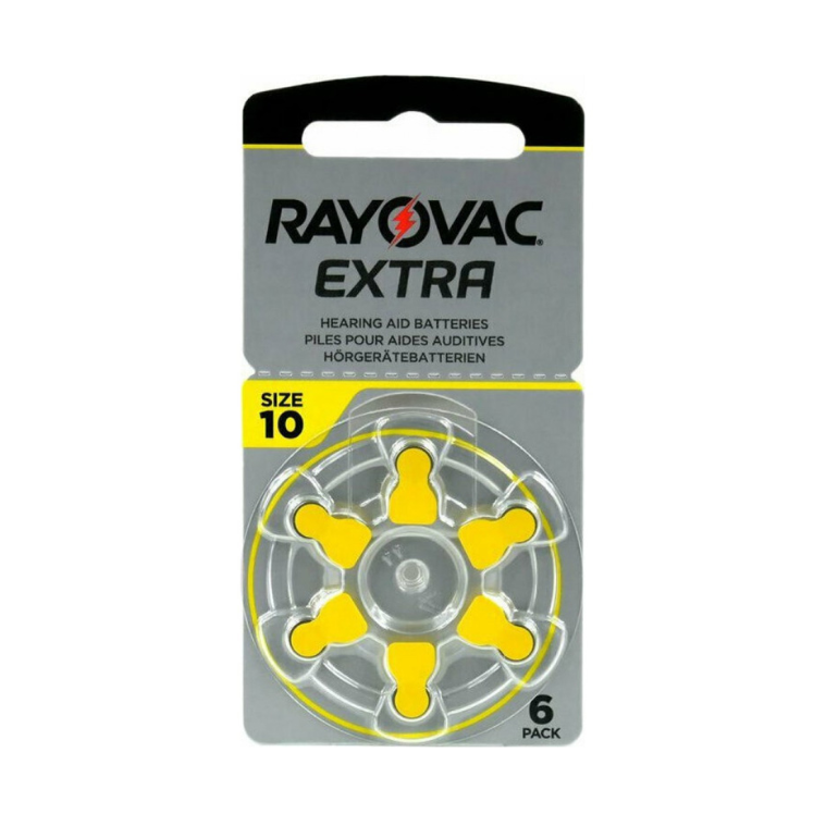 Rayovac Μπαταρίες Ακουστικών Βαρηκοΐας Νο 10 (6 τμχ)