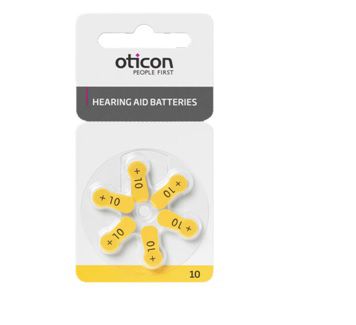 Beta Oticon Mπαταρίες Ακουστικών Βαρηκοΐας Νο 10 (6 τμχ)