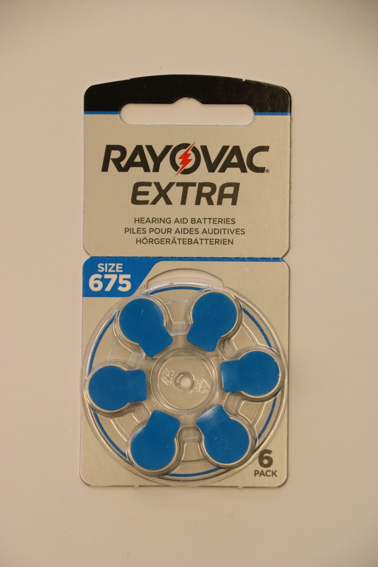 Rayovac Μπαταρίες Ακουστικών Βαρηκοΐας Νο 675 (6 τμχ)
